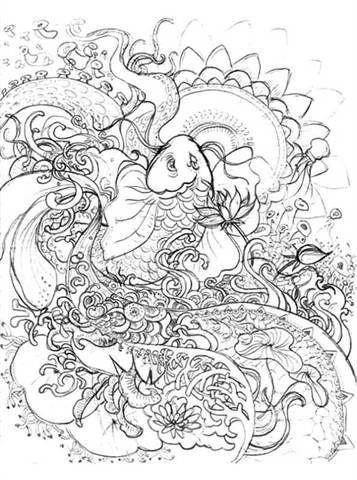 Kids-n-fun.com | 21 coloring pages of Koi