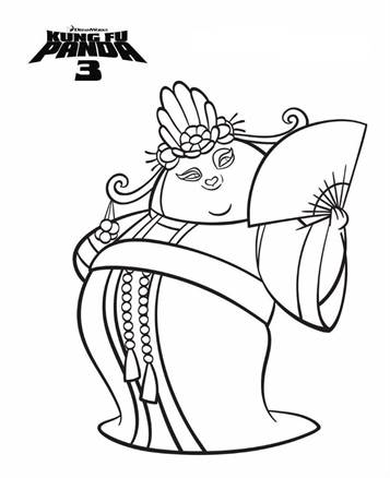 Coloring page - Kung Fu Panda