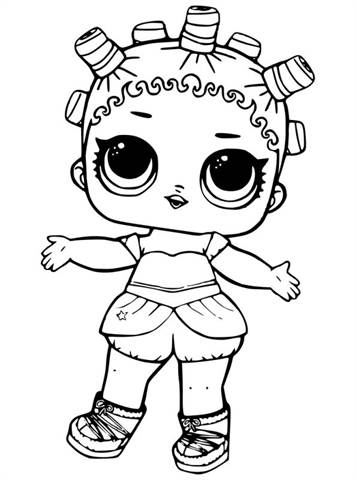 Kids N Fun Com 30 Coloring Pages Of L O L Surprise Dolls