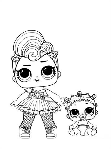 kidsnfun  30 coloring pages of lol surprise dolls