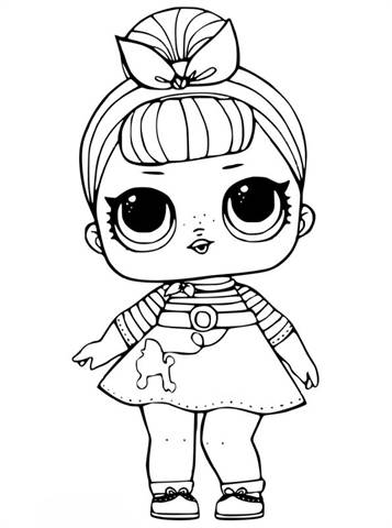 kids n fun com 30 coloring pages of l o l surprise dolls