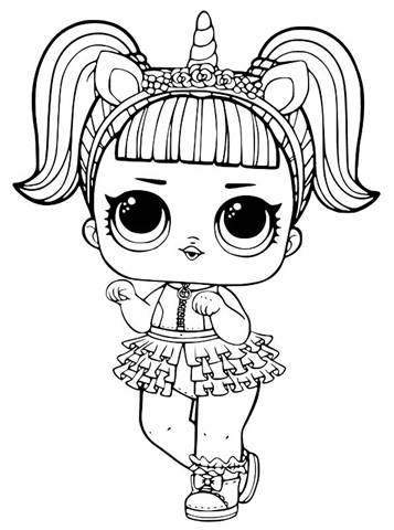 kids n fun com 30 coloring pages of l o l surprise dolls