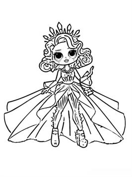 OMG Fashion LOL OMG Doll Coloring Pages - Free and Printable