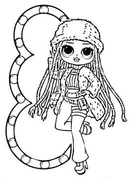 LOL Surprise OMG Swag Fashion Doll Coloring Page in 2023