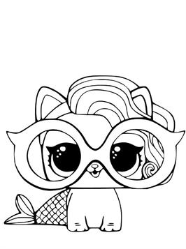 Lol Suprise Doll Precious Meow Coloring Pages - LOL Pets Coloring Pages -  Coloring Pages for Kids and Adults