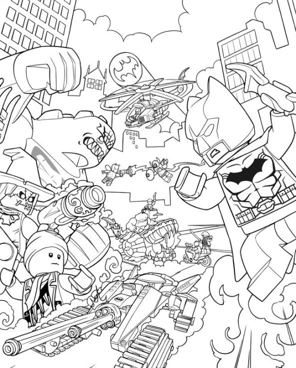 Lego Movie Batman Coloring Page