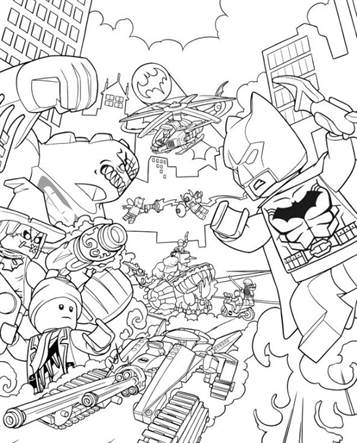 kidsnfun  16 coloring pages of lego batman movie