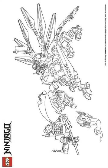 Kids-n-fun.com | 42 coloring pages of Lego Ninjago