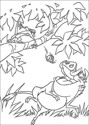 lion king coloring book pages