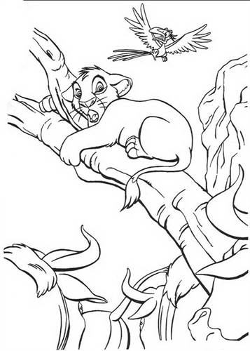 lion king coloring book pages