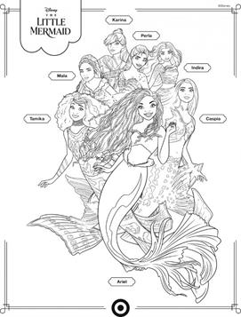 the little mermaid coloring book for toddlers ages 2-4 years