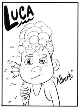 Luca Coloring page free and online coloring