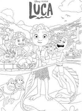 Luca Coloring Pages Printable for Free Download