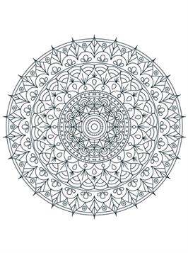 Super Kids-n-fun.com | 24 coloring pages of Mandala adults SJ-93