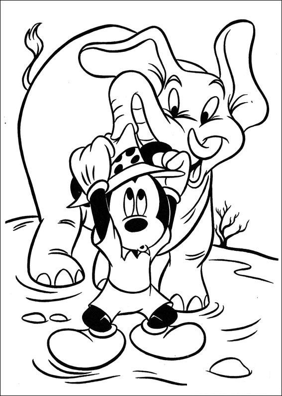 Mickey Mouse Safari Coloring Pages Coloring Pages