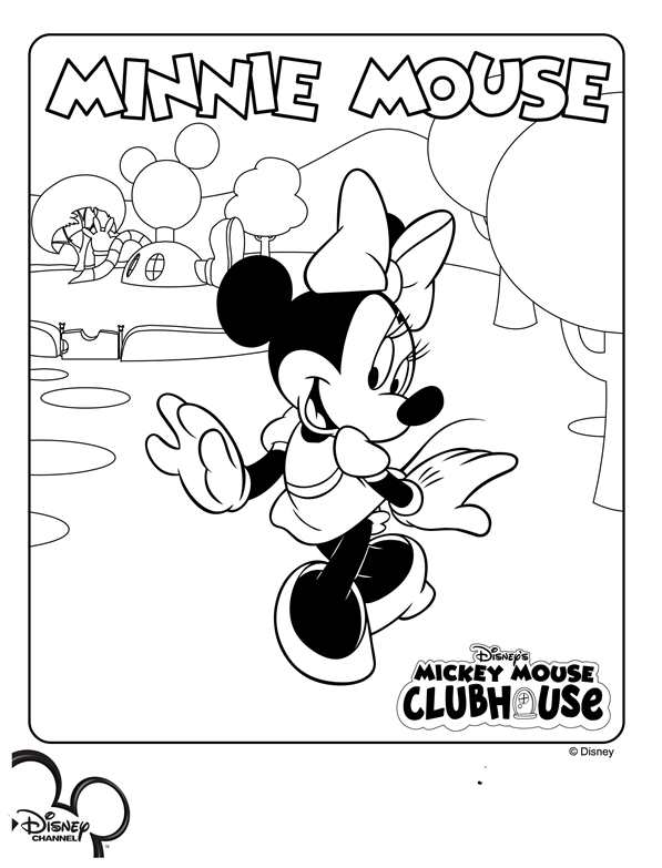 Welp Kids-n-fun.com | Coloring page Mickey Mouse Clubhouse minnie TR-86