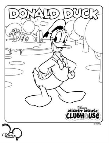 kidsnfun  14 coloring pages of mickey mouse clubhouse