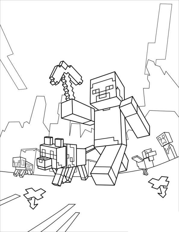 Download Kids-n-fun.com | Coloring page Minecraft Minecraft