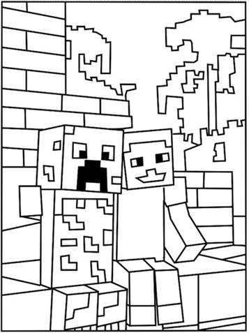 4800 Minecraft Coloring Pages Online  Best HD