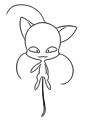 Ladybug and Cat Noir Coloring Pages Printable for Free Download