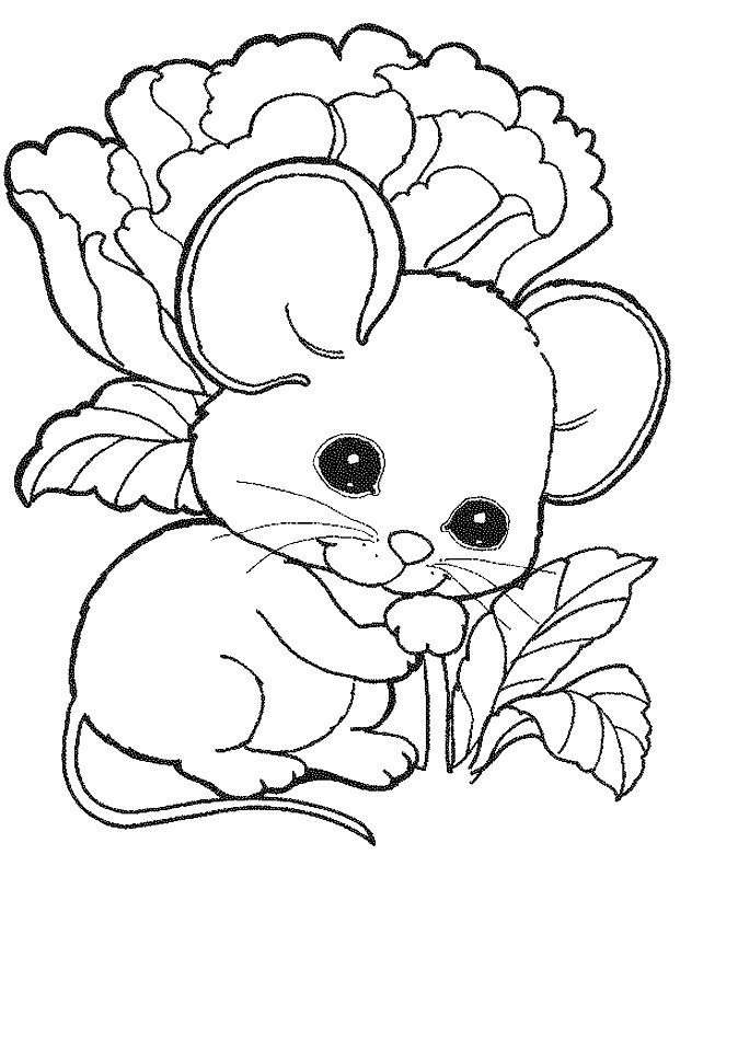 Mice Coloring Pages 10