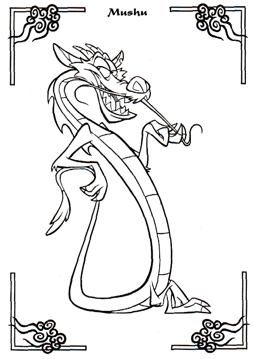 Kids-n-fun.com | 22 coloring pages of Mulan
