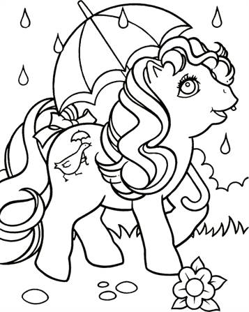 Little Pony coloring pages for kids - My Little Pony Kids Coloring Pages