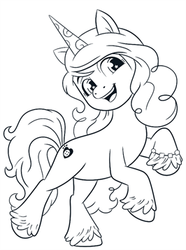 Coloring page My Little Pony Next Generation Sunny MLP 2