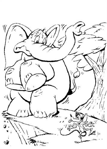 Kids-n-fun.com | 21 coloring pages of Elephants