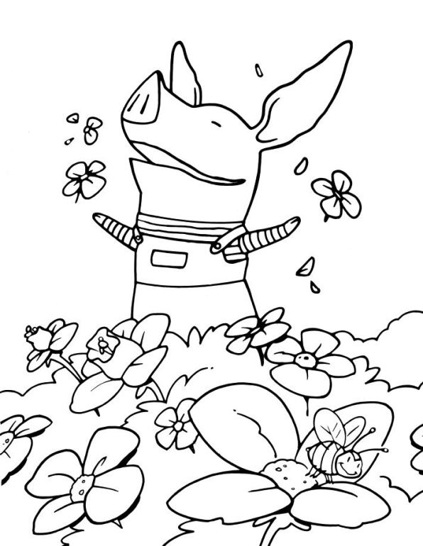 kidsnfun  create personal coloring page of spring