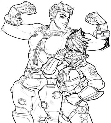 Download Kids N Fun Com 30 Coloring Pages Of Overwatch