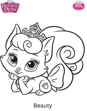 Kids N Fun Com 36 Coloring Pages Of Princess Palace Pets