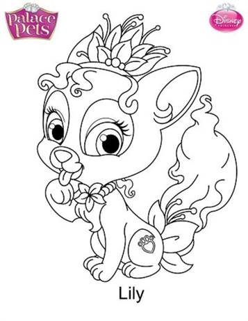 Kids N Fun Com 36 Coloring Pages Of Princess Palace Pets