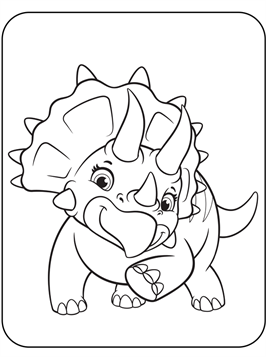 triceratops ausmalbilder kleurplaten