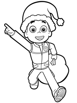 Kids N Fun Com 15 Coloring Pages Of Paw Patrol Christmas