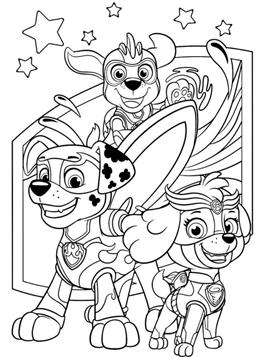 Verfijnen Wees blootstelling Kids-n-fun.com | 24 coloring pages of Paw Patrol Mighty Pups