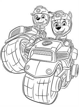 Paw Patrol coloring pages on