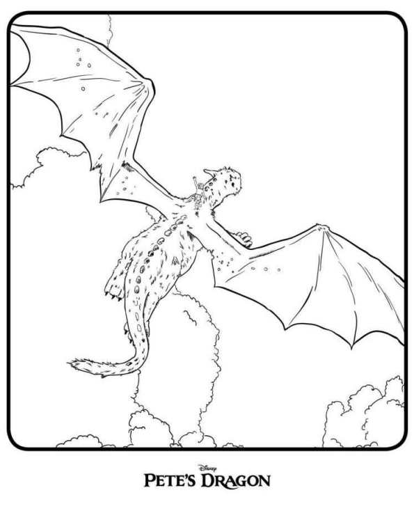 Download Kids-n-fun.com | Coloring page Petes Dragon Peter en de ...