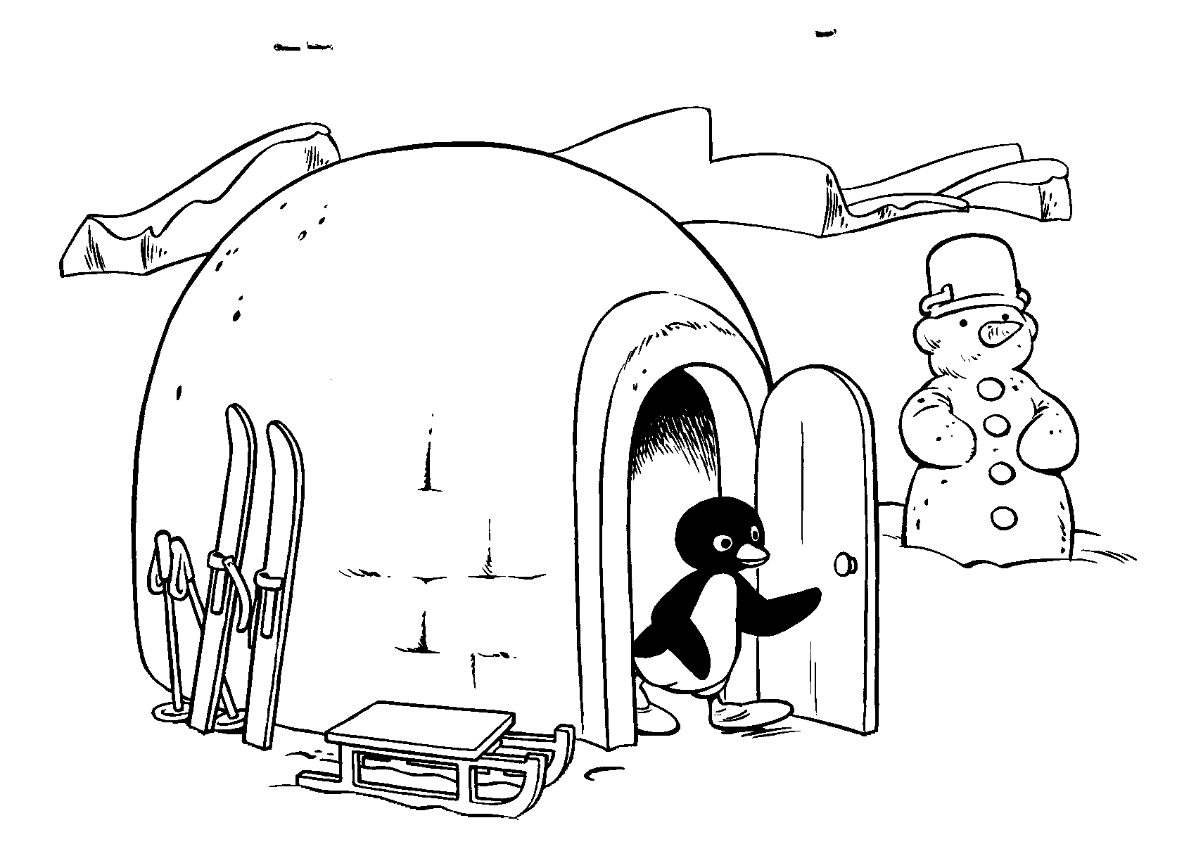 Kids-n-fun.com | 20 coloring pages of Pingu