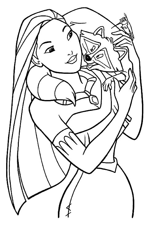 Kids-n-fun.com | 16 coloring pages of Pocahontas
