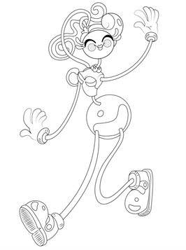 24 coloring pages of Poppy Playtime