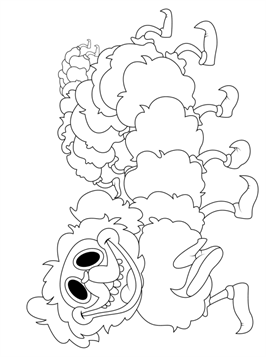 Pj Pug A Pillar Coloring Book For Kids: Scary Character