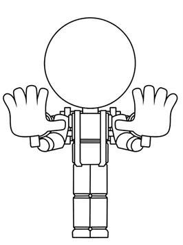 Boogie Bot from Poppy Playtime - Coloring Pages for kids