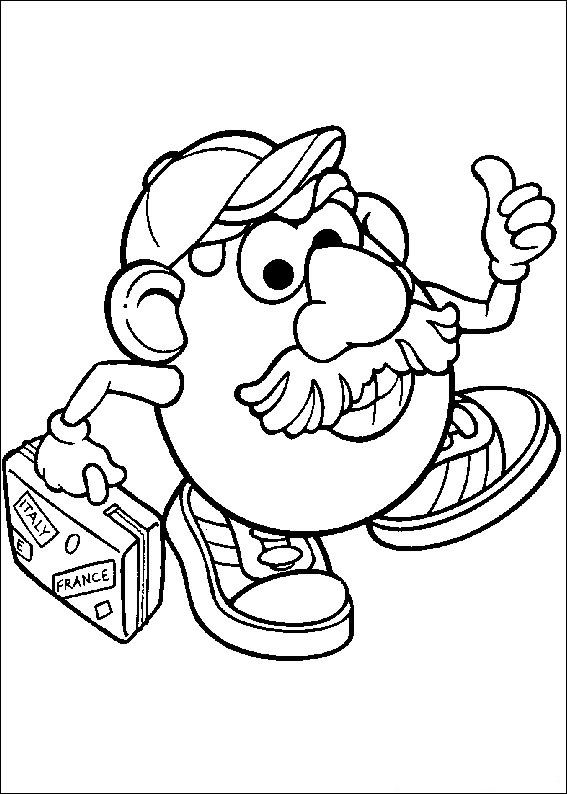 Download Kids-n-fun.com | Coloring page Mr. Potato Head Mr. Potato Head