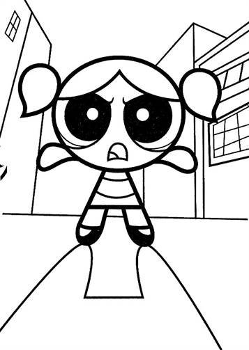 Powerpuff Girls Coloring Pages for Kids - Get Coloring Pages