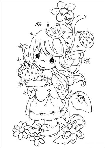 free coloring pages of precious moments