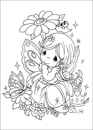 Kids-n-fun.com | 42 coloring pages of Precious moments