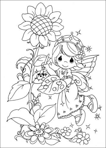 precious moments creation coloring pages