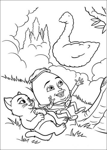 21+ Puss In Boots Coloring Page
