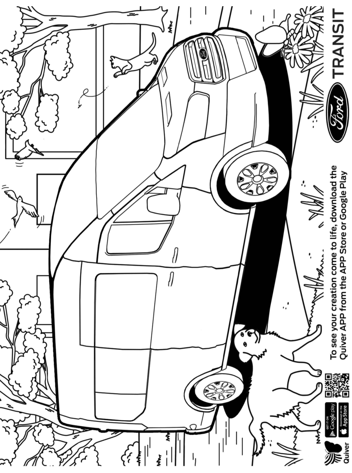 Kids-n-fun.com | Coloring page Quiver Ford Transit